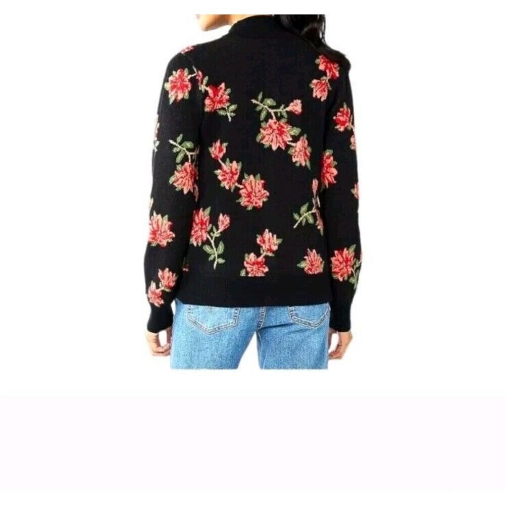 Draper James Womens Cardigan sweater Size Xsmall Floral Print Soft - Picture 5 of 12